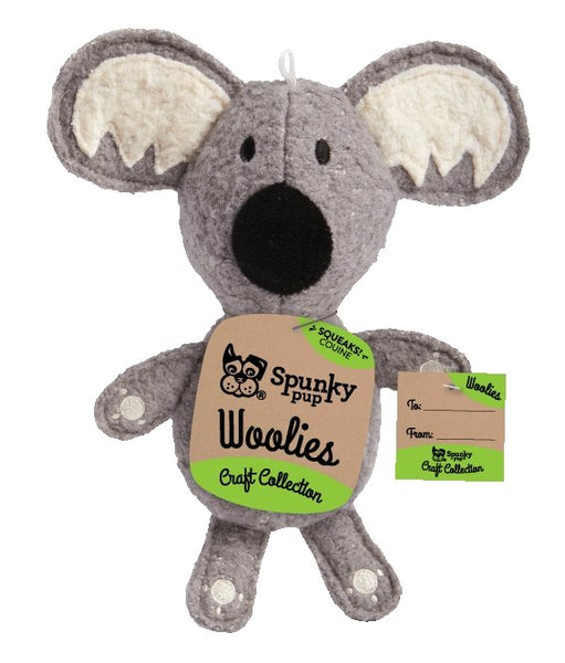 Koala Wool Plush Dog Toy - Canine Compassion Bandanas