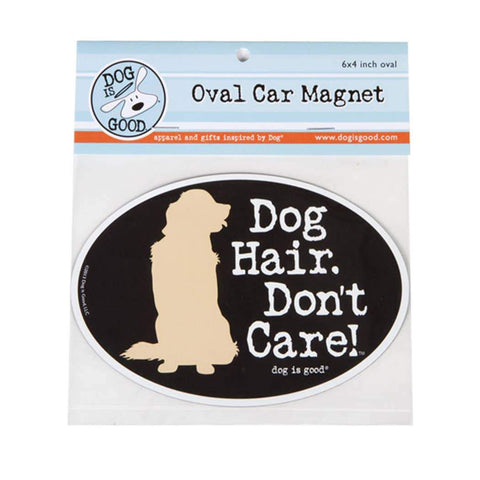 Dog Hair Don't Care Car Magnet - Canine Compassion Bandanas