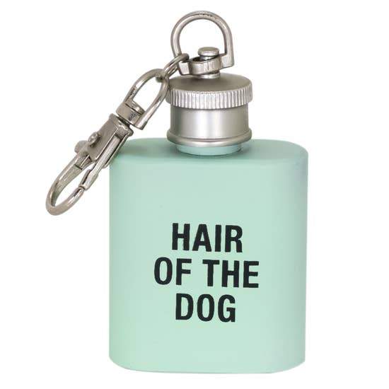 Hair of the Dog Flask Keychain - Canine Compassion Bandanas