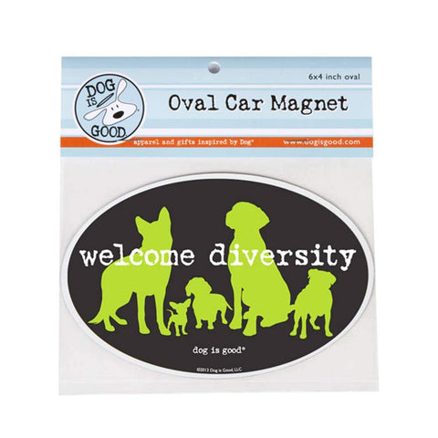 Welcome Diversity Car Magnet - Canine Compassion Bandanas